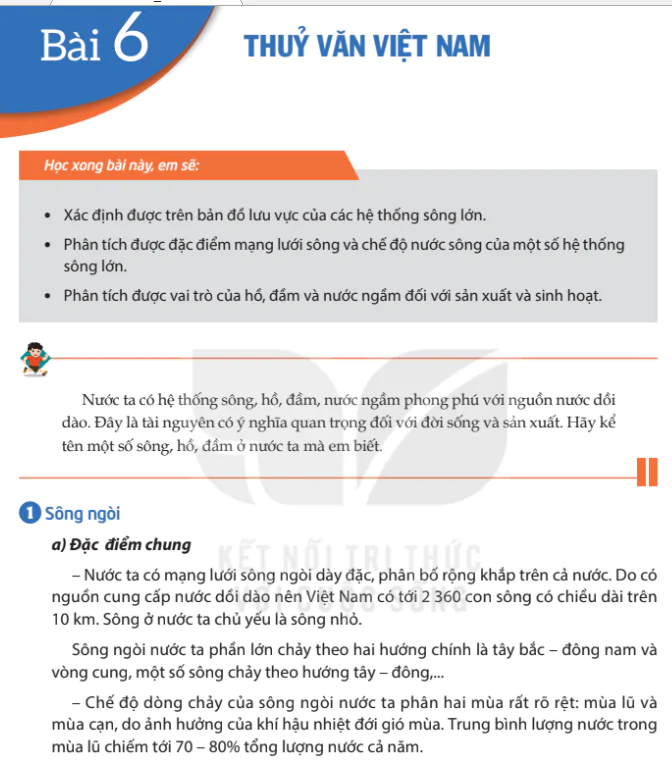 Bài 6: Thủy văn Việt Nam