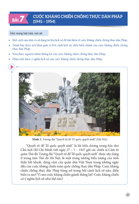 BÀI 7: CUỘC KHÁNG CHIẾN CHỐNG THỰC DÂN PHÁP (1945-1954)