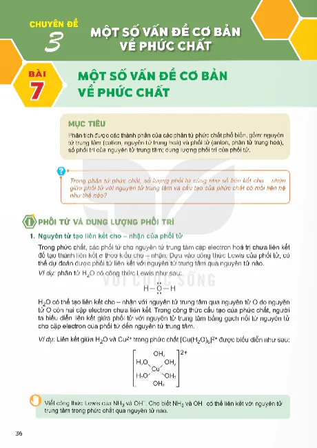 Bài 7: Một Số Vấn Đề Cơ Bản Về Phức Chất