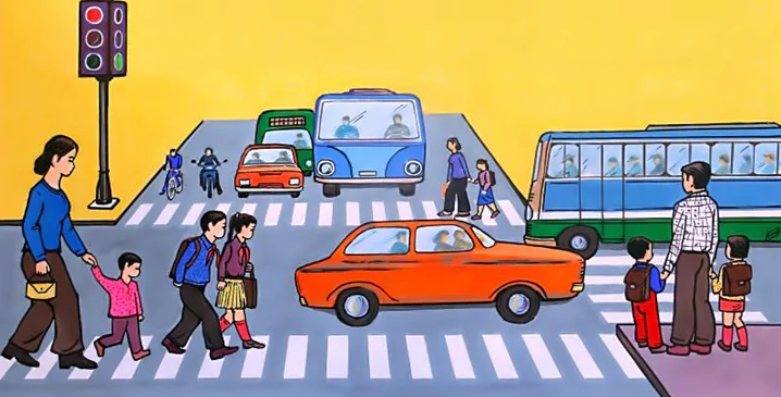 Bài 7. Vẽ tranh - Đề tài an toàn giao thông