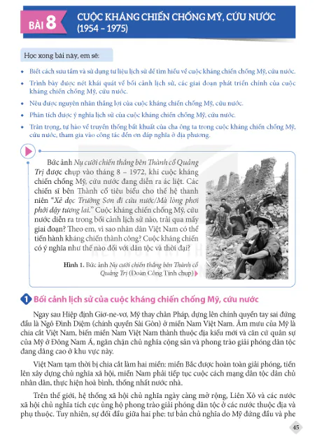 BÀI 8: CUỘC KHÁNG CHIẾN CHỐNG MỸ, CỨU NƯỚC (1954-1975)