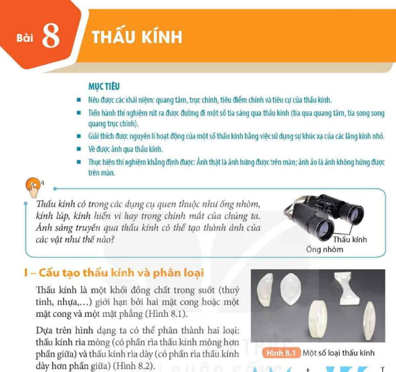 Bài 8: Thấu kính