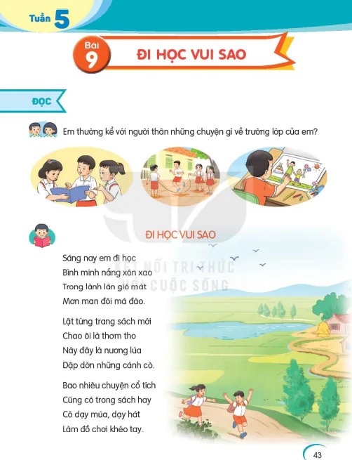 Bài 9: Đi học vui sao