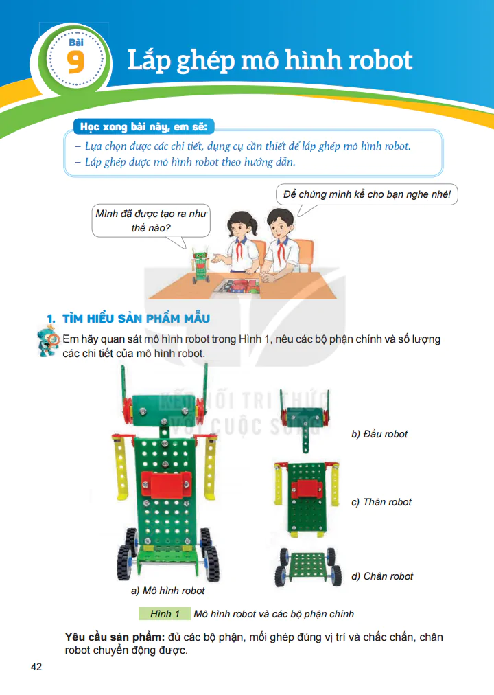 Bài 9: Lắp Ghép Mô Hình Robot