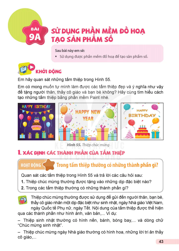 Bài 9A: Sử Dụng Phần Mềm Đồ Họa Tạo Sản Phẩm Số