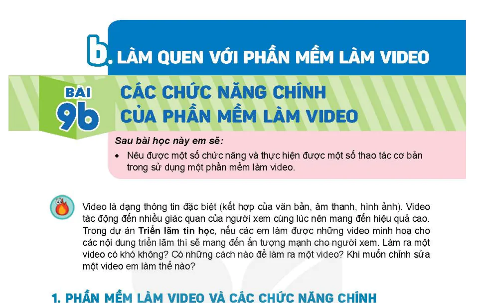 Bài 9b. Các Chức Năng Chính Của Phần Mềm Làm Video