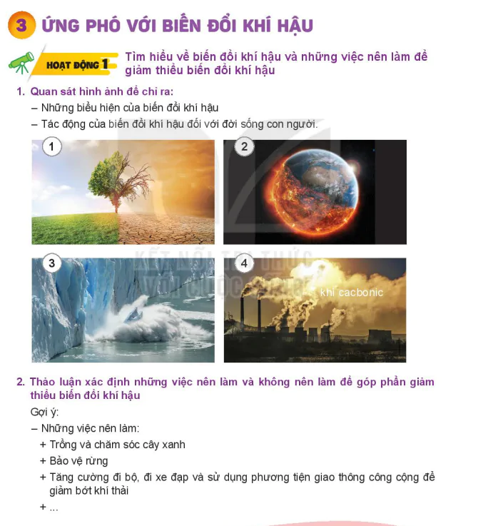 Bài Bài 3: ỨNG PHÓ VỚI BIẾN ĐỔI KHÍ HẬU