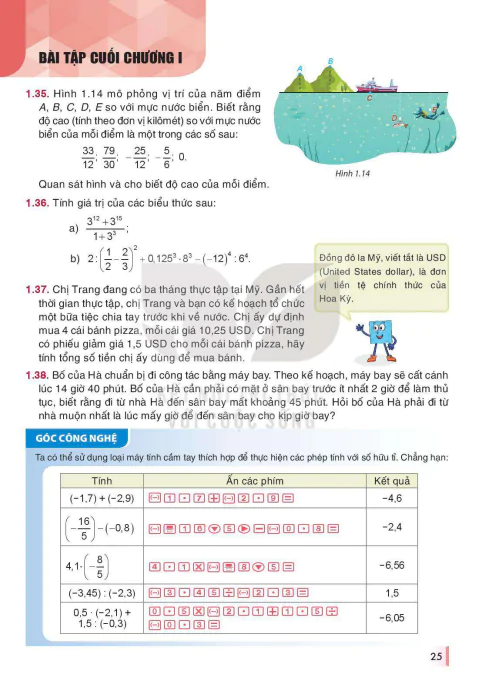 BÀI TẬP CUỐI CHƯƠNG I