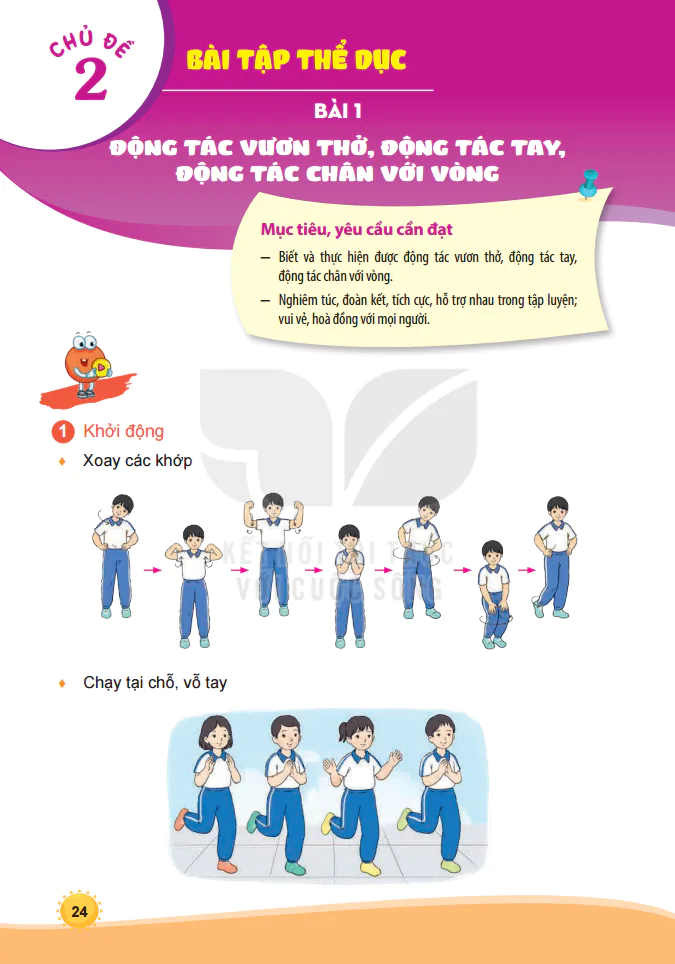 Chủ Đề 2 - Bài 1: Động Tác Vươn Thở, Động Tác Tay, Động Tác Chân Với Vòng