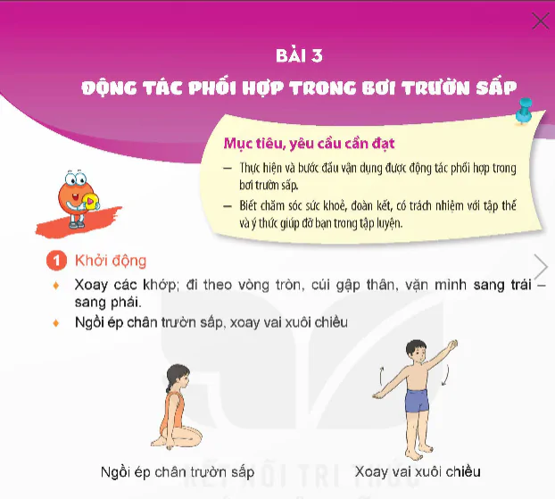 Chủ Đề 2 - Bài 3: Động Tác Phối Hợp Trong Bơi Trườn Sấp