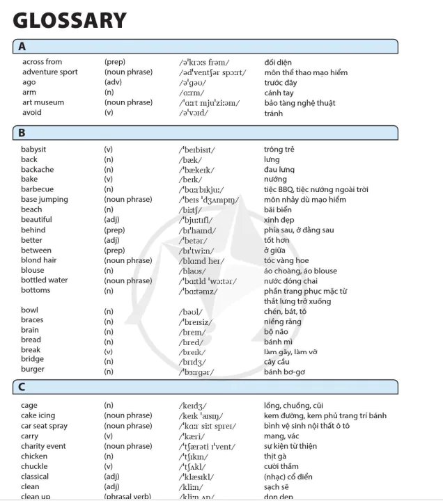 Glossary