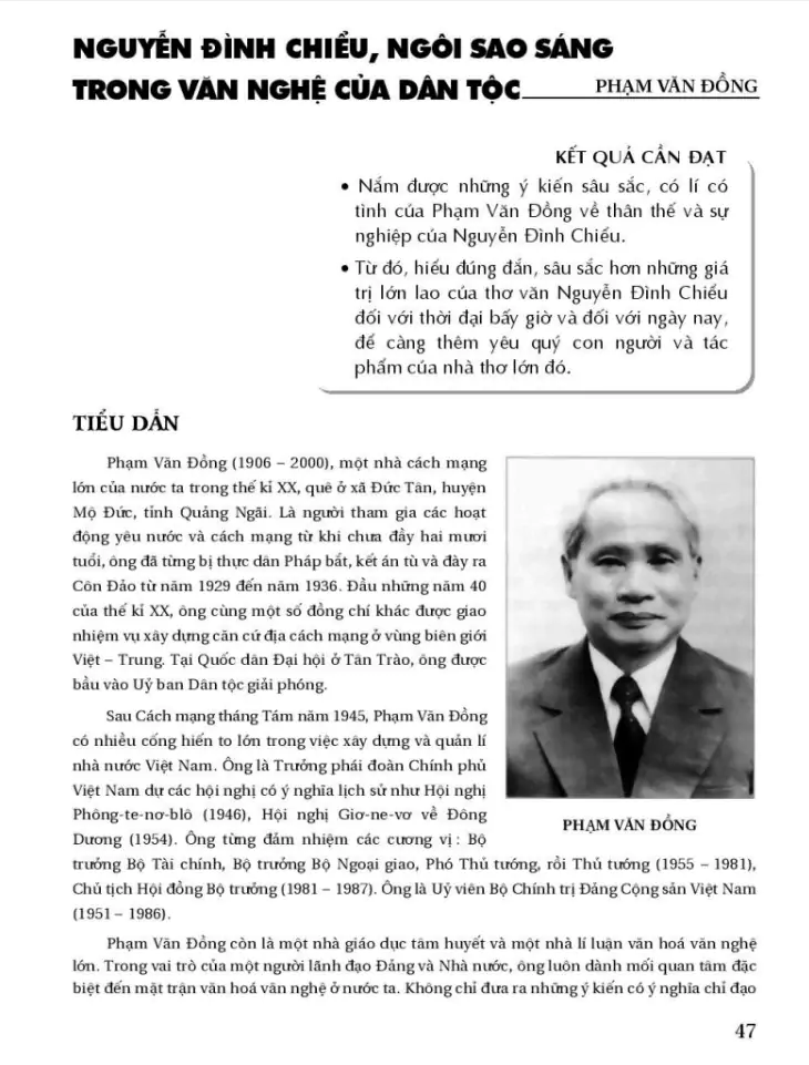 Nguyễn Đình Chiểu, ngôi sao sáng trong văn nghệ của dân tộc