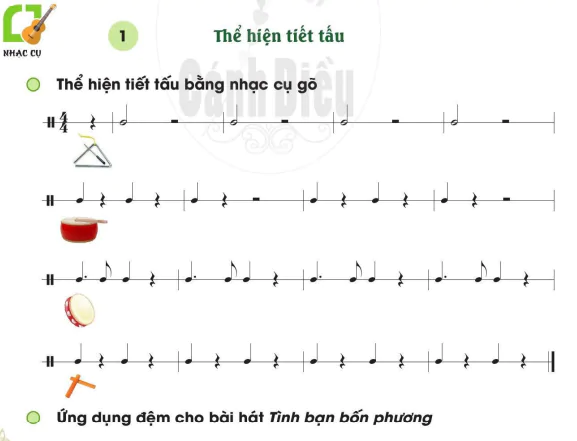 Nhạc cụ: Thể hiện tiết tấu; Hoà tấu