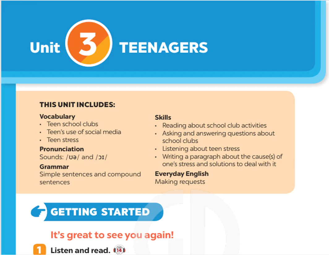 Unit 3: Teenagers