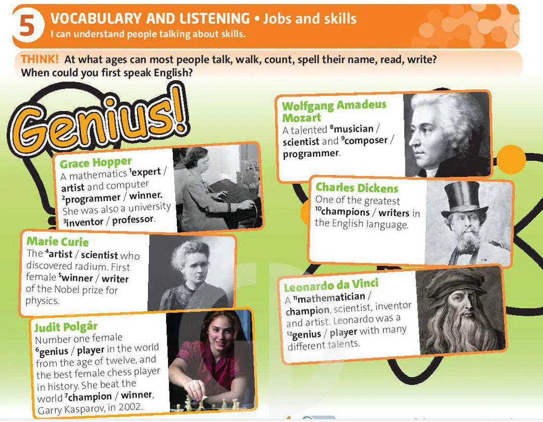 Vocabulary and listening: Jobs and skills